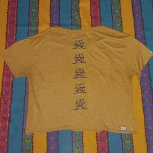 Puck Hcky Crop Top Shirt Ladie Tee